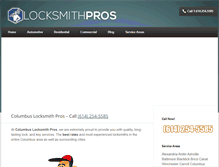 Tablet Screenshot of columbuslocksmithpros.com